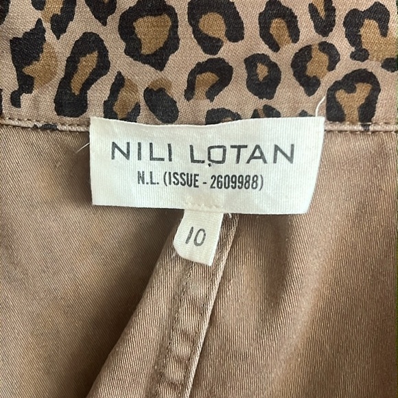 Nili Lotan Addison Blazer Zebra Print Brown Size 10 - Picture 15 of 16